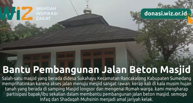 Pembangunan Jalan Beton Untuk Akses Jalan ke Masjid