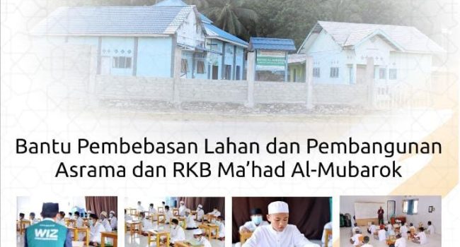 Wakaf Pembebasan Lahan dan Pembangunan RKB Mahad Al-Mubarok Parigi