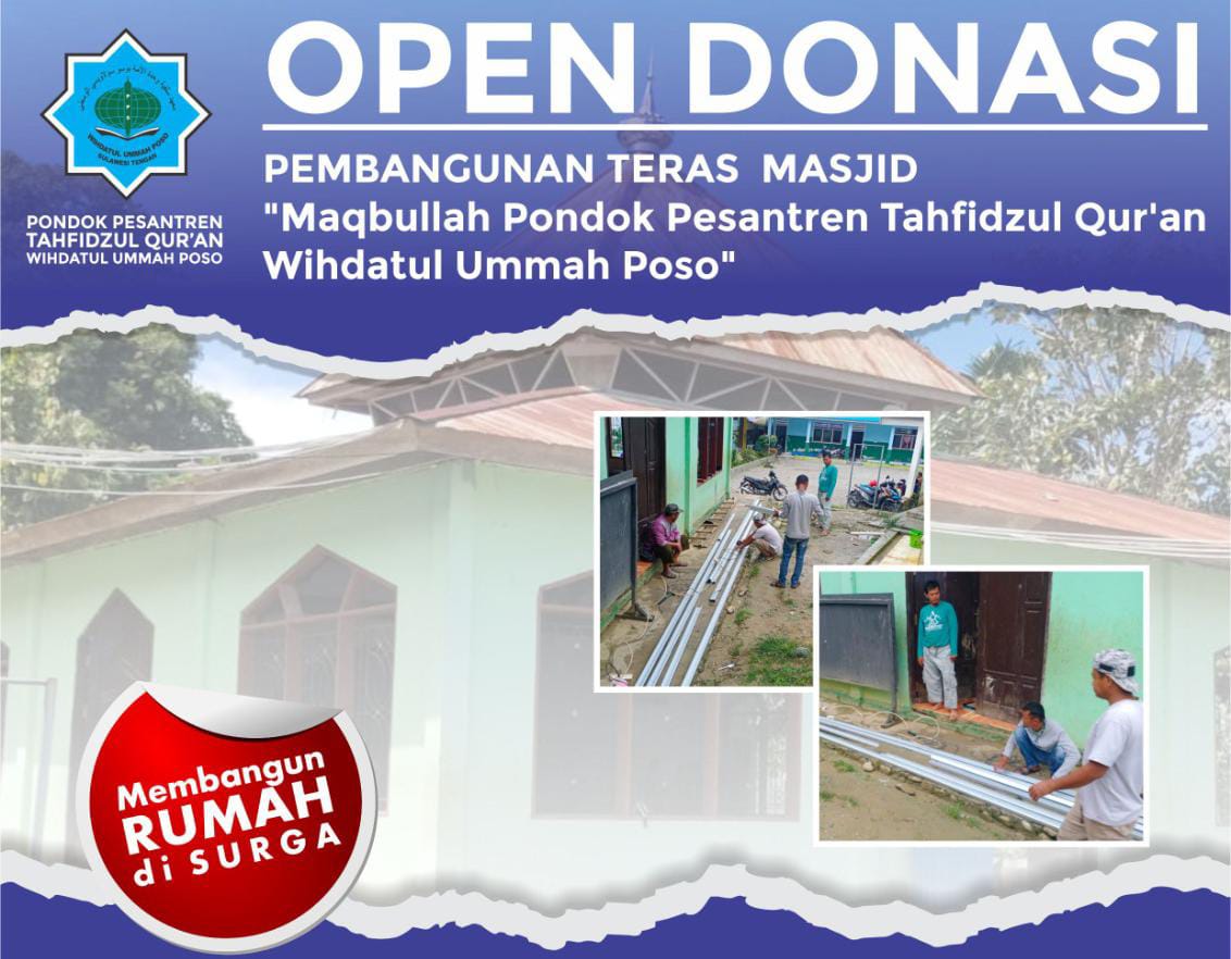 Donasi 1000 Bulan Wakaf Pembangunan Teras Masjid