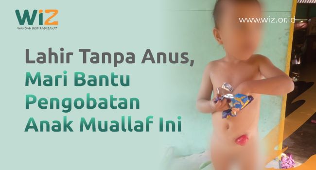 Lahir Tanpa Anus, Mari Bantu Pengobatan Anak Muallaf Ini