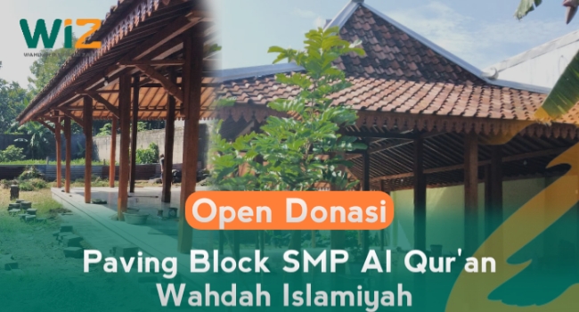 Open Donasi Paving Block SMP Al Quran Wahdah Islamiyah 