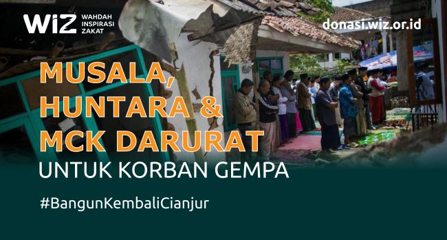 Bangun Kembali Cianjur - Musala, Hunian Sementara dan MCK Untuk Pengungsi